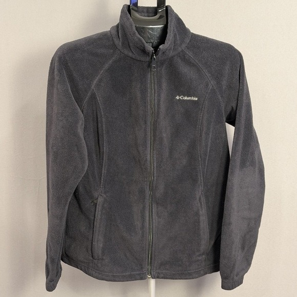 Columbia Jackets & Blazers - Columbia Jacket Womens Large Gray Fleece Full Zip Outdoors Hiking Warm